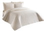L'essentiel linge de maison Estiva - Cream Juego de colcha doble